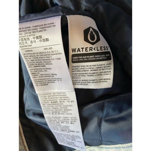 Levi's Premium Oversized Faux Fur Women Trucker S - Picture 6 of 11